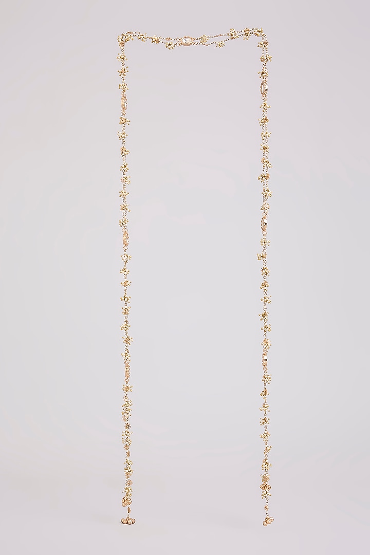 Gold Finish Brass Hair Accessory by AMAMA at Pernia's Pop Up Shop