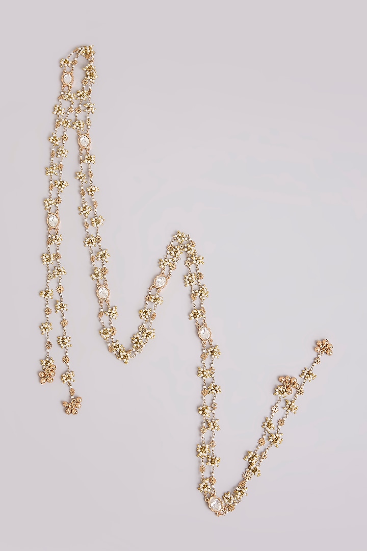 Gold Finish Brass Hair Accessory by AMAMA at Pernia's Pop Up Shop