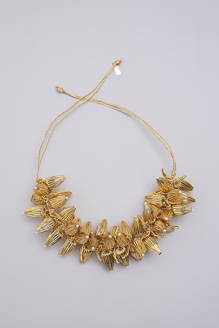 Gold Finish Hair Accessory by AMAMA at Pernia's Pop Up Shop