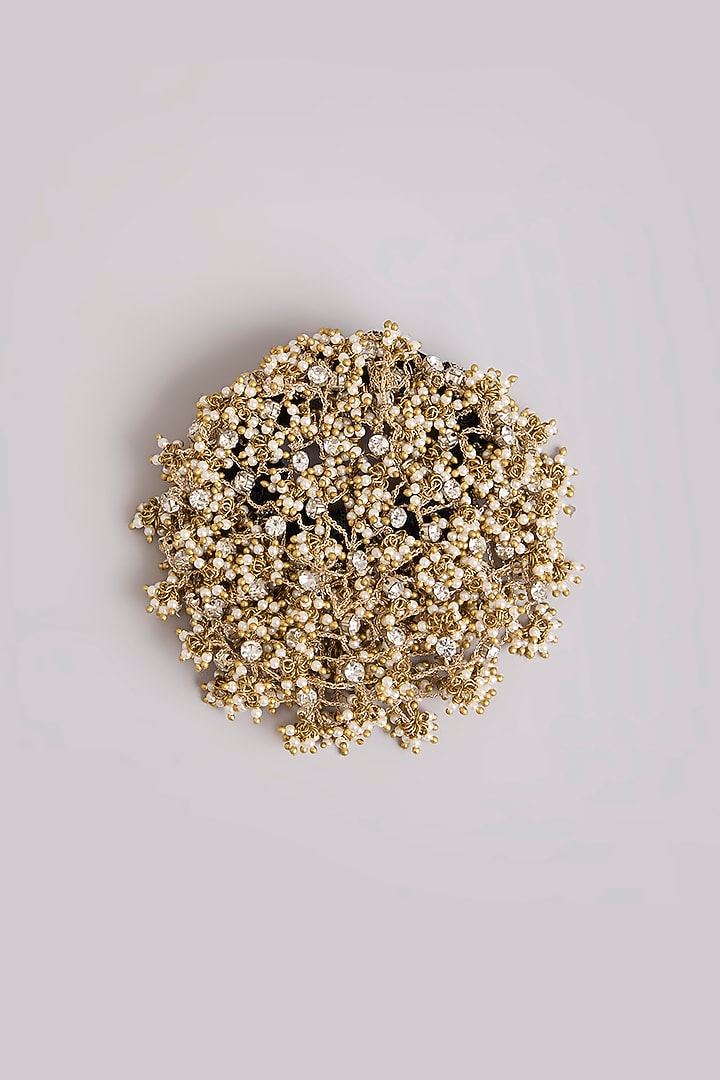 Silver Finish Brass Hair Accessory by AMAMA at Pernia's Pop Up Shop