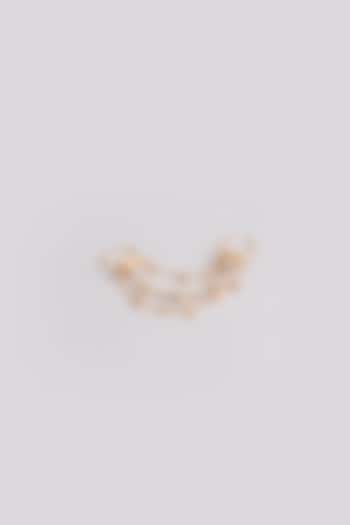 Gold Finish Brass Adjustable Ring by AMAMA at Pernia's Pop Up Shop