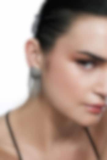 Silver Plated Chaton Stone Dangler Earrings by AMAMA at Pernia's Pop Up Shop