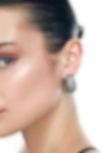 Silver Plated Chaton Stone Stud Earrings by AMAMA at Pernia's Pop Up Shop