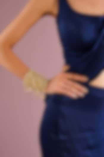 Antique Gold Plated Faux Pearl Bracelet by AMAMA at Pernia's Pop Up Shop