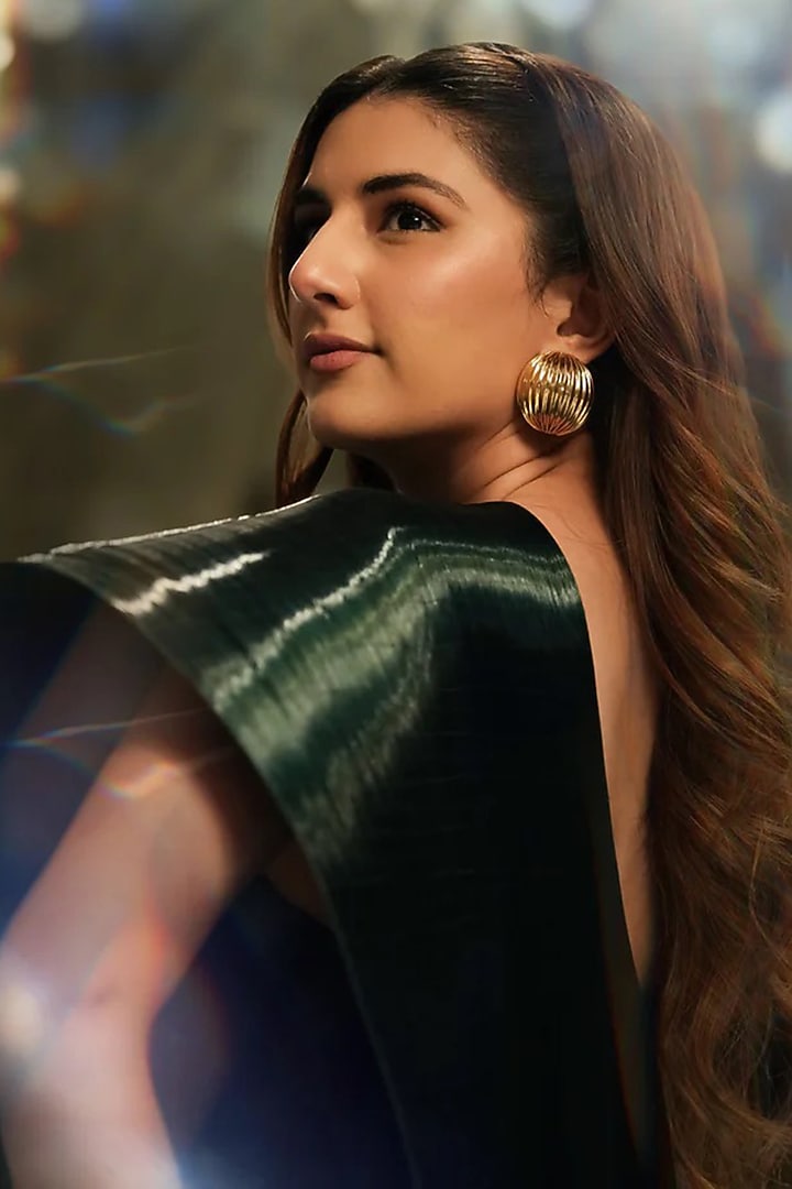 Gold Plated Brass Alloy Dangler Earrings by AMAMA at Pernia's Pop Up Shop