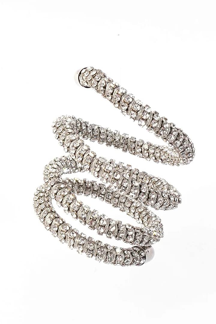 Silver Plated Chaton Stone Bracelet by AMAMA at Pernia's Pop Up Shop