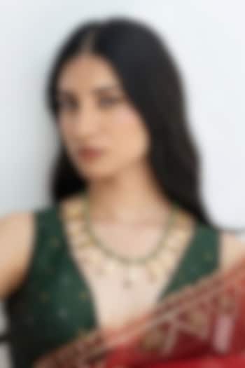 Gold Plated Semi-Precious Stone Necklace by AMAMA at Pernia's Pop Up Shop