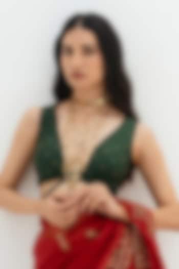 Gold Plated Faux Pearl & Semi-Precious Stone Necklace by AMAMA at Pernia's Pop Up Shop