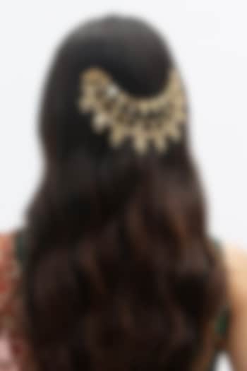 Gold Plated Faux Pearl Hair Accessory by AMAMA at Pernia's Pop Up Shop