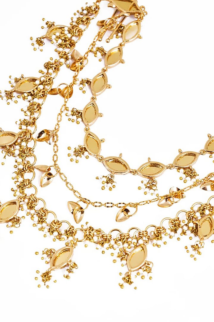 Gold Plated Faux Pearl Hair Accessory by AMAMA at Pernia's Pop Up Shop