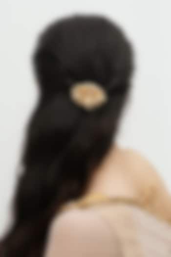Gold Plated Faux Pearl Hair Accessory by AMAMA at Pernia's Pop Up Shop