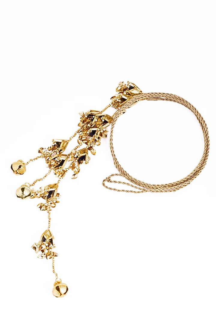 Gold Plated Faux Pearl Parandi by AMAMA at Pernia's Pop Up Shop