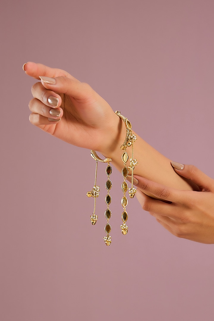 Gold Finish Bracelet by AMAMA at Pernia's Pop Up Shop