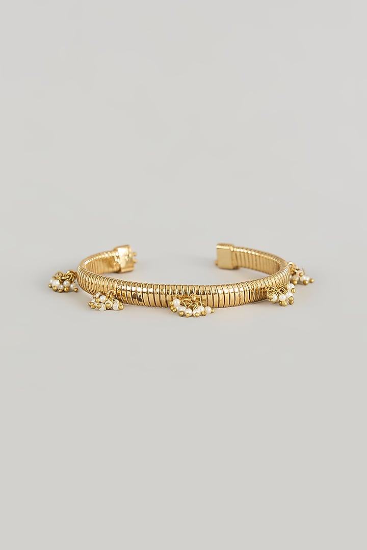 Gold Plated Faux Pearl Bracelet by AMAMA at Pernia's Pop Up Shop