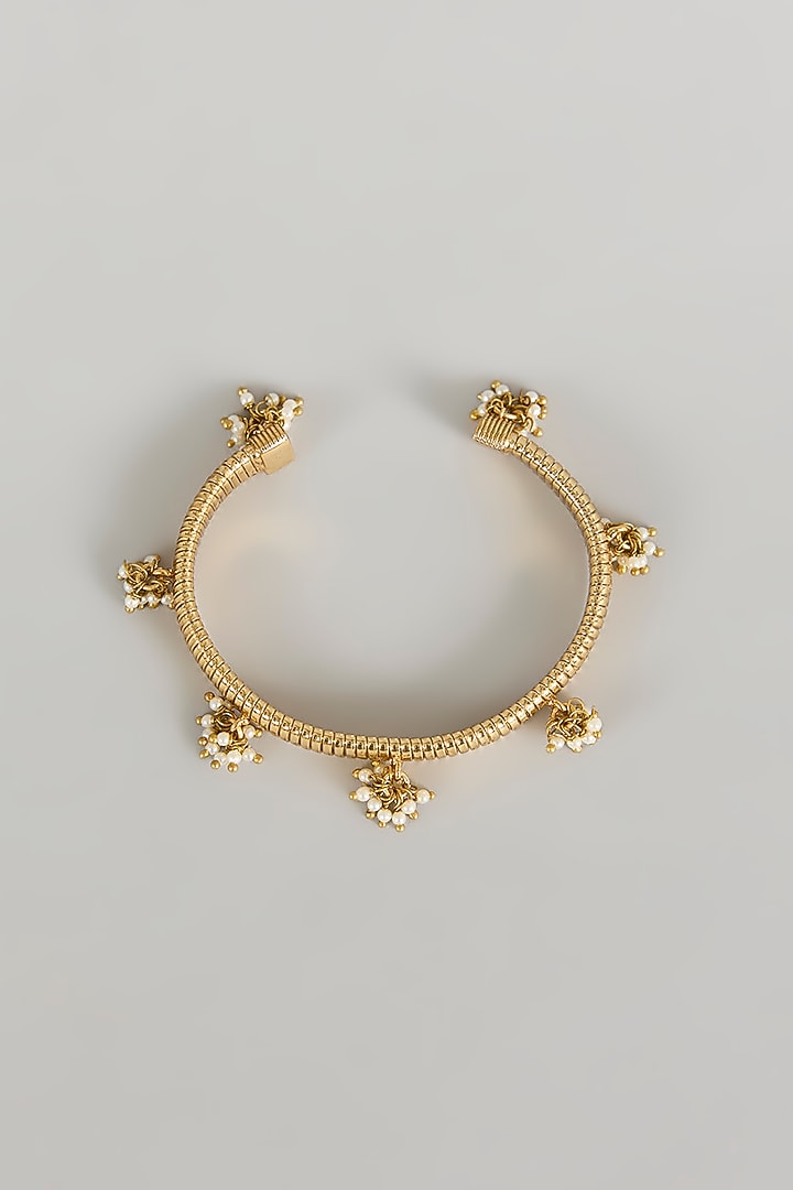 Gold Plated Faux Pearl Bracelet by AMAMA at Pernia's Pop Up Shop