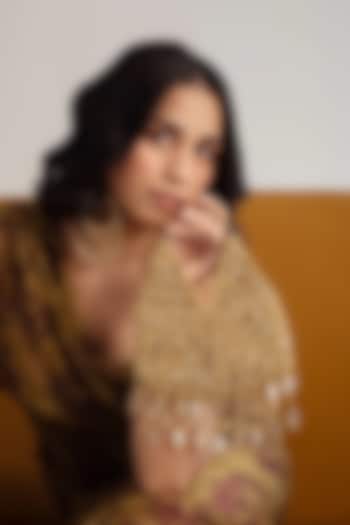 Gold Plated Faux Pearl Handbag by AMAMA at Pernia's Pop Up Shop