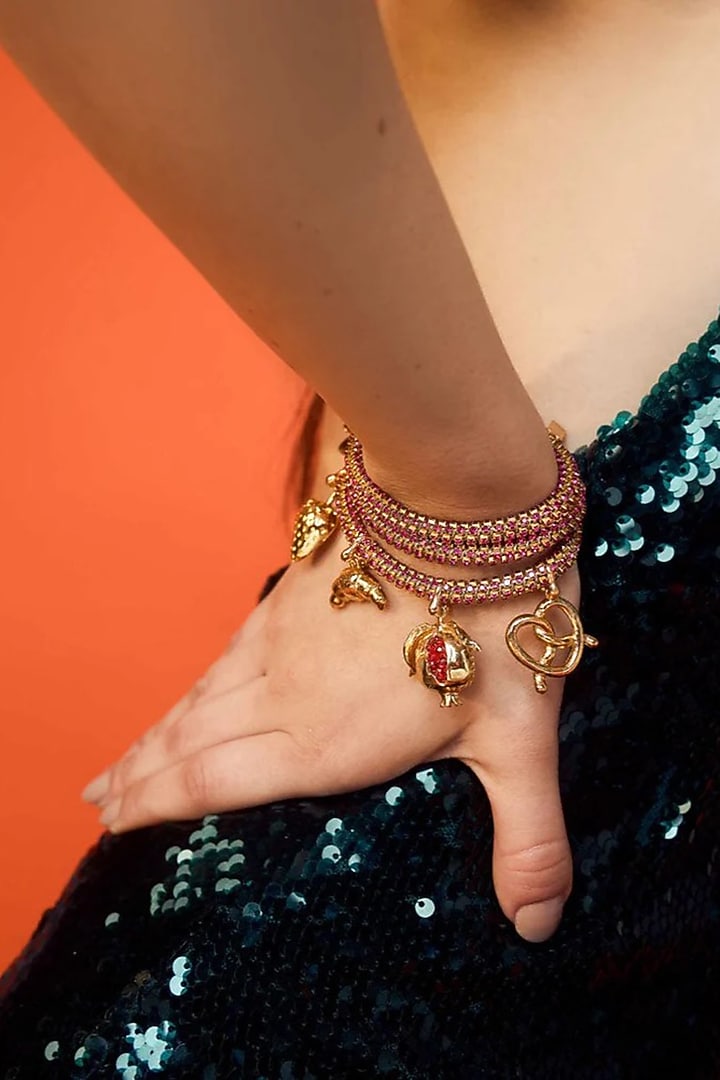 Gold Plated Brass Alloy Bracelet by AMAMA at Pernia's Pop Up Shop