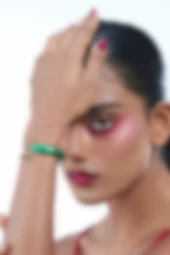 Green Brass Alloy Cuff by AMAMA at Pernia's Pop Up Shop