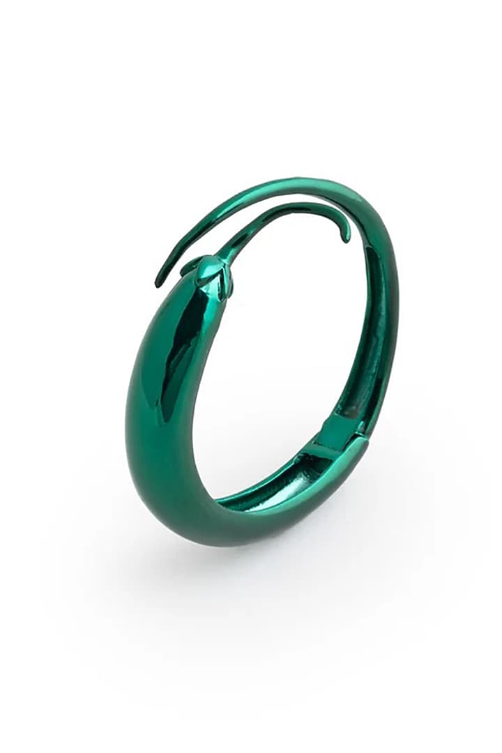 Green Brass Alloy Cuff by AMAMA at Pernia's Pop Up Shop