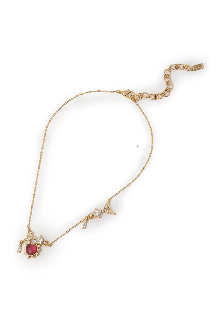 Gold Plated Cubic Zirconia Necklace by AMAMA at Pernia's Pop Up Shop