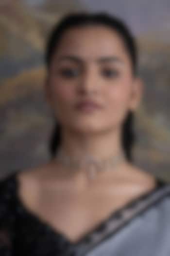 Gold Plated Faux Pearl & Cubic Zirconia Choker Necklace by AMAMA at Pernia's Pop Up Shop