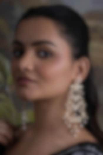 Gold Plated Cubic Zirconia Dangler Earrings by AMAMA at Pernia's Pop Up Shop