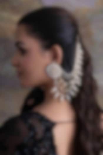 Gold Plated Cubic Zirconia Ear chains by AMAMA at Pernia's Pop Up Shop