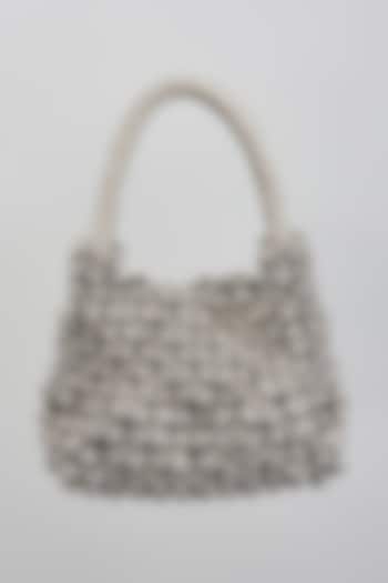 Silver Brass Alloy Bag by AMAMA at Pernia's Pop Up Shop