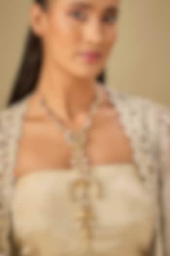 Gold Plated Faux Pearl Necklace by AMAMA at Pernia's Pop Up Shop