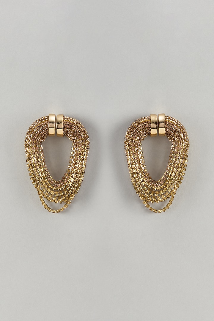 Gold Plated Dangler Earrings by AMAMA at Pernia's Pop Up Shop