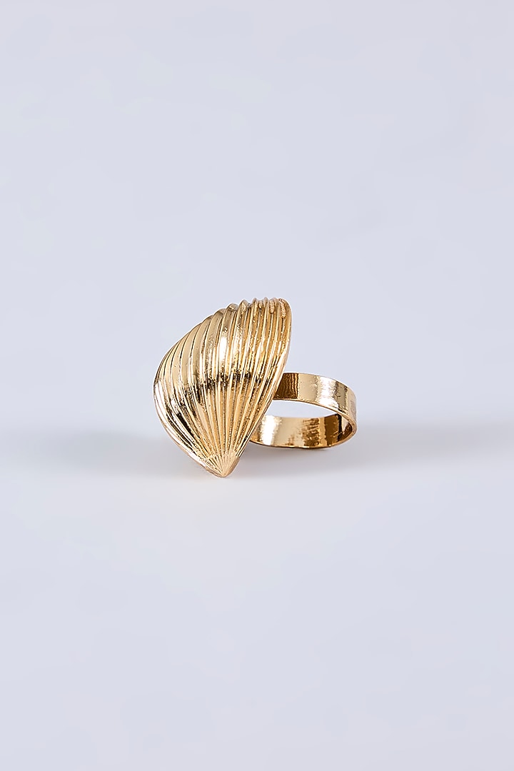 Gold Plated Brass Alloy Ring by AMAMA at Pernia's Pop Up Shop