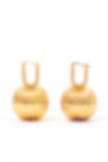 Gold Plated Brass Alloy Dangler Earrings by AMAMA