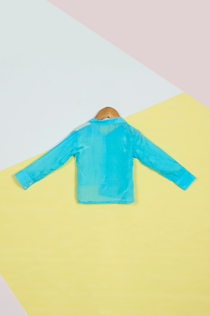 Blue High-Low Shirt For Girls by Ambar at Pernia's Pop Up Shop