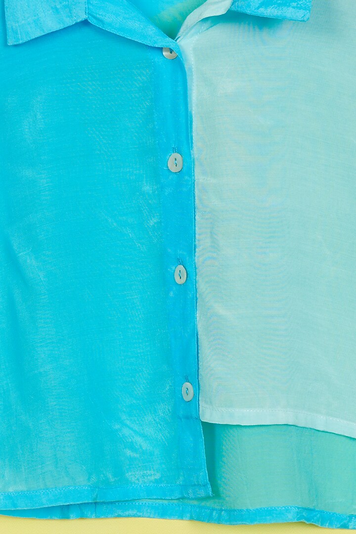 Blue High-Low Shirt For Girls by Ambar at Pernia's Pop Up Shop