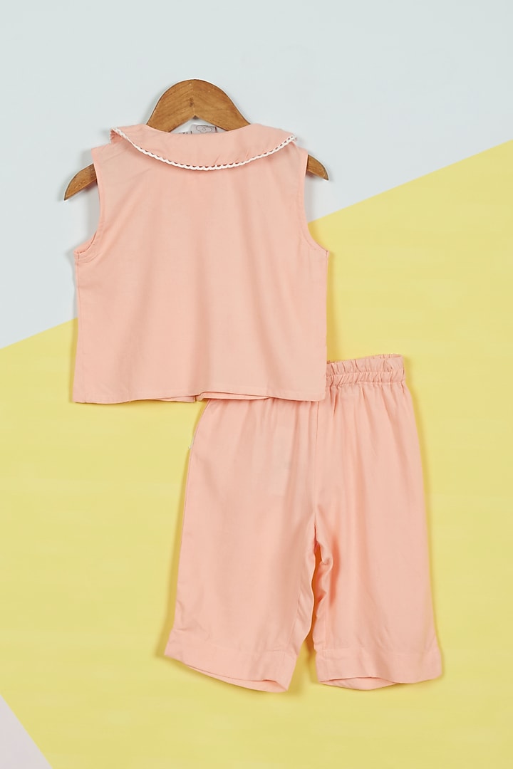 Pink Rayon Night Suit For Girls by Ambar at Pernia's Pop Up Shop