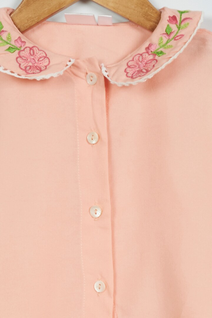 Pink Rayon Night Suit For Girls by Ambar at Pernia's Pop Up Shop