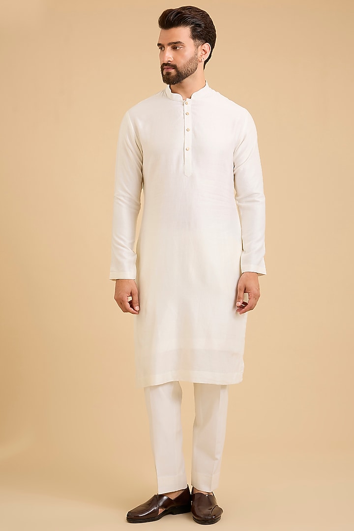 Light Pink Silk Groom Sherwani Set by Amit Behki at Pernia's Pop Up Shop
