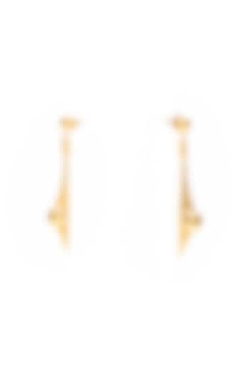 Gold Finish Totem Dangler Earrings by Ambar House