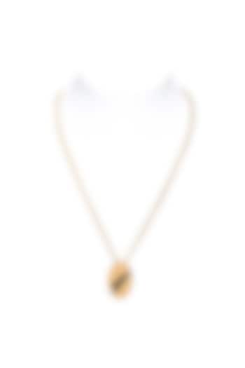 Gold Finish Pendant Necklace by Ambar House
