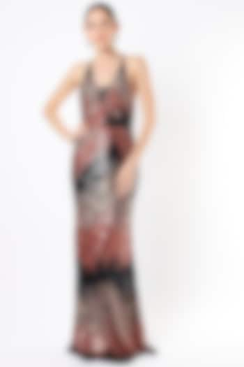 Multi-Colored Nylon Mesh Gown by Ambrosia at Pernia's Pop Up Shop