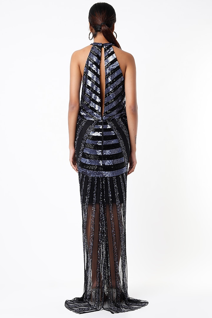 Blue Gown With Sequins by Ambrosia at Pernia's Pop Up Shop