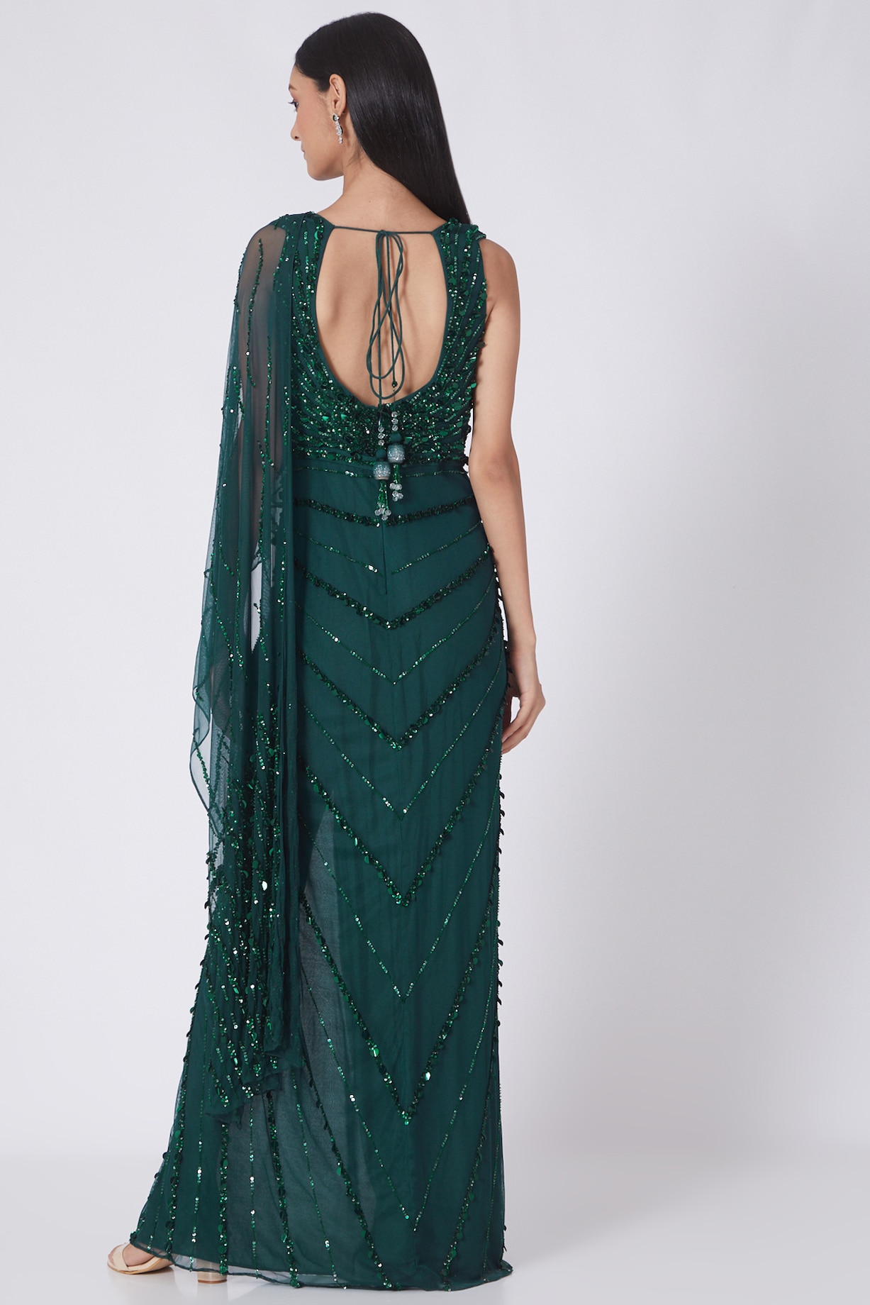 Danica Emerald Green Dress Exclusive - The Designer Club