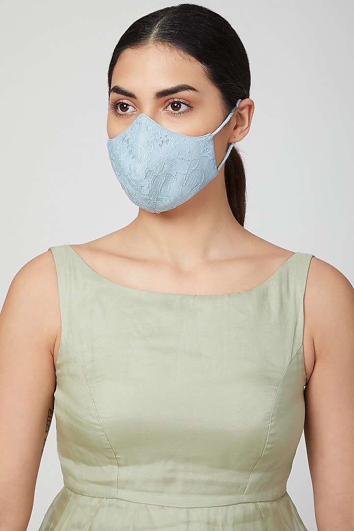 Sky Blue Breathable Mask by AMIT GT