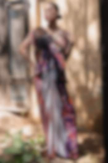 Rose Pink Natural Silk Skirt Set by AMKA INDIA at Pernia's Pop Up Shop