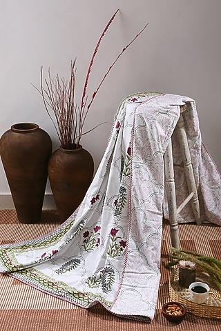 Multi-Colored Eco Friendly Cotton Duck Dohar by Amoliconcepts