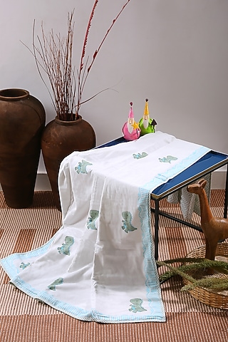 Multi-Colored Eco Friendly Cotton Duck Dohar by Amoliconcepts