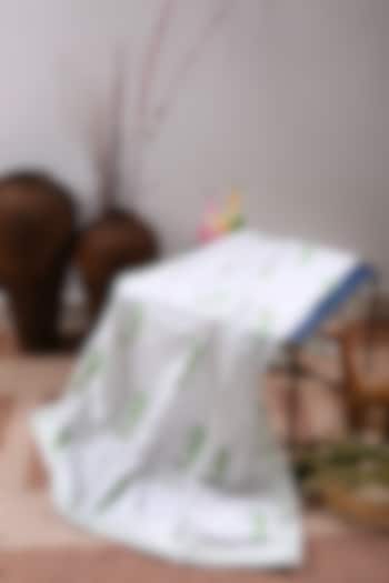 Green & White Eco Friendly Cotton Duck Dohar by Amoliconcepts at Pernia's Pop Up Shop