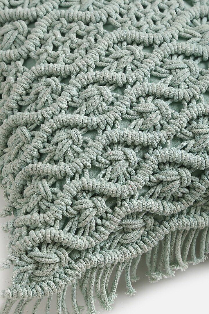 Aqua Green Cotton Cushion Cover by Amoliconcepts at Pernia's Pop Up Shop