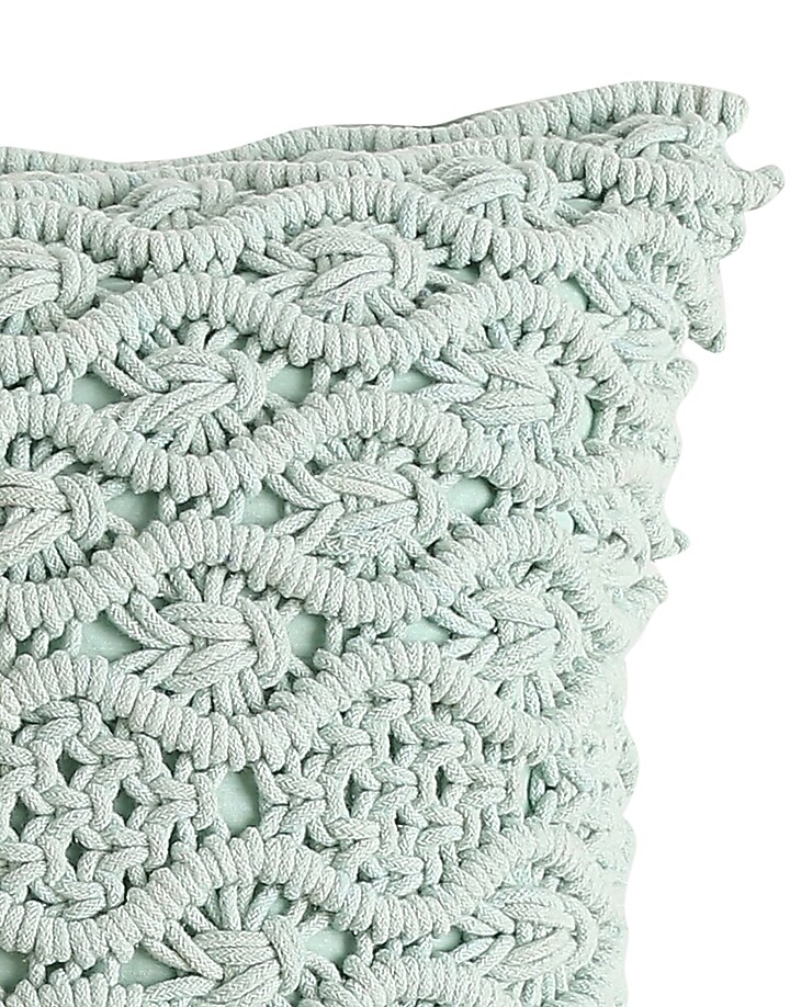Aqua Green Cotton Cushion Cover by Amoliconcepts at Pernia's Pop Up Shop
