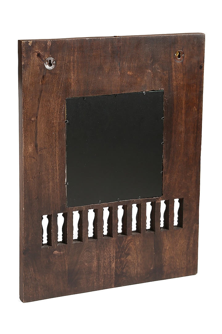 Walnut Mango Wood Handcrafted Mirror by Amoliconcepts at Pernia's Pop Up Shop